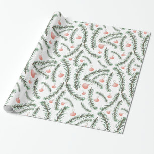 Papier Cadeau Papier décoratif à écorce d'aiguilles de Noël