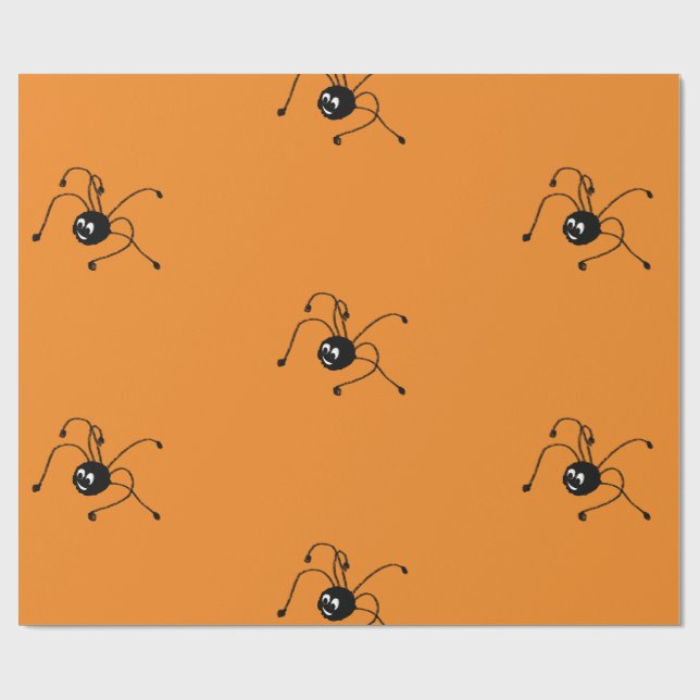 Papier Cadeau Papier d'emballage avec l'araignée (Plat)
