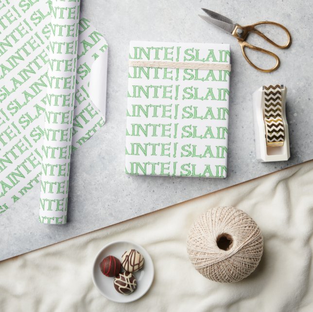 Papier Cadeau Papier d'emballage blanc brillant blanc brillant b (Artisanat)