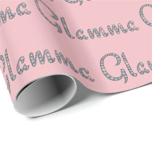 Papier Cadeau Papier d'emballage bling de Glamma