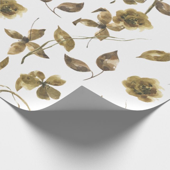 Papier Cadeau Papier d'emballage botanique (Coin)