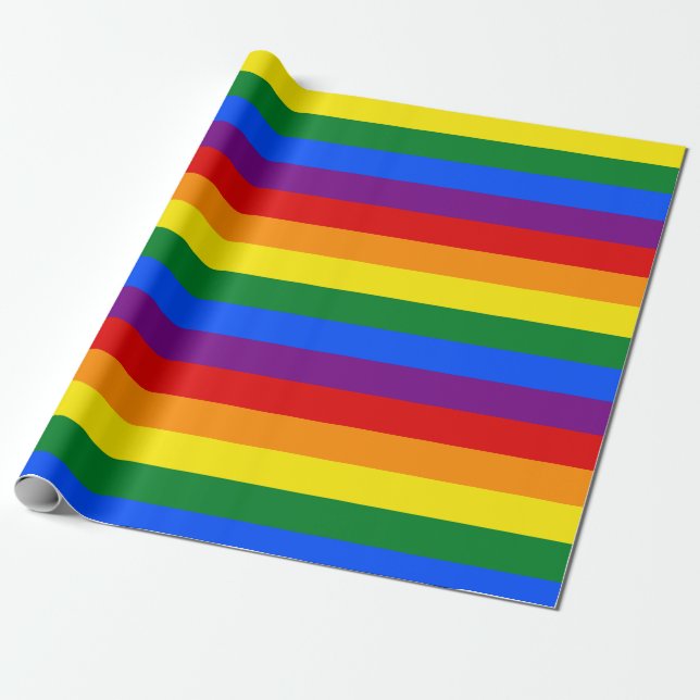 Papier Cadeau Papier d'emballage cadeau d'arc-en-ciel (Déroulé)