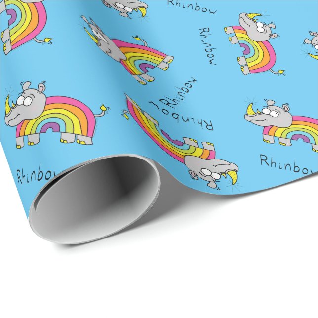 Papier Cadeau Papier d'emballage cadeau d'arc-en-ciel de (Coin rond)