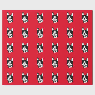 Papier Cadeau Papier d'emballage cadeau de Boston Terrier