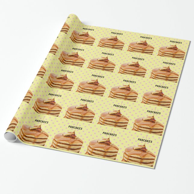 Papier Cadeau Papier d'emballage cadeau de crêpes (Déroulé)