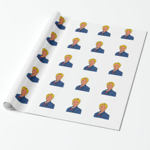 Papier Cadeau Papier d'emballage cadeau de Hillary Clinton