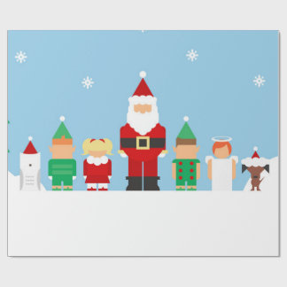 Papier Cadeau Papier d'emballage cadeau de Joyeux Noël