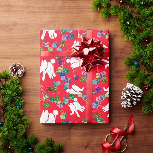Papier Cadeau Papier d'emballage cadeau de Noël d'éléphant blanc (Cadeau de vacances)