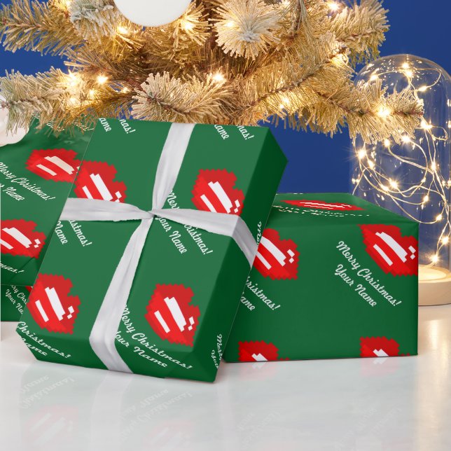 Papier Cadeau Papier d'emballage cadeau de Noël Père Noël person (Vacances)