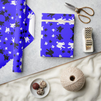 Papier Cadeau Papier d'emballage cadeau de solstice d'hiver pour
