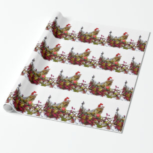 Papier Cadeau Papier d'emballage cadeau d'écureuil de Noël