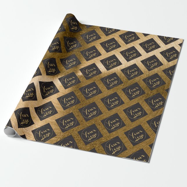 Papier Cadeau Papier d'emballage commercial Gold Foil (Déroulé)