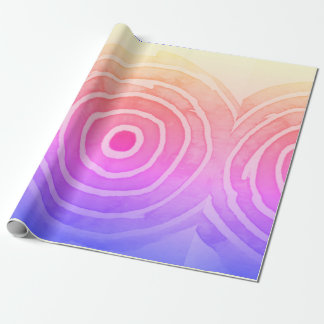 Papier Cadeau Papier d'emballage concentré de coucher de soleil