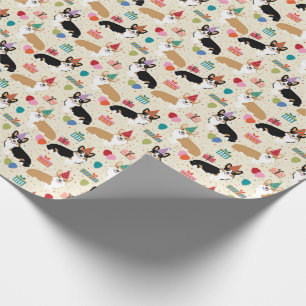Papier Cadeau Papier d'emballage Corgi Birthday