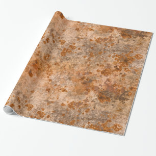 Papier Cadeau Papier d'emballage corrodé en métal