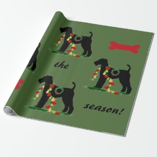 Papier Cadeau Papier d'emballage d'Airedale Terrier