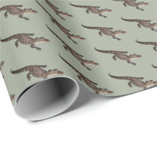Papier Cadeau Papier d'emballage d'alligator