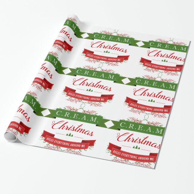 Papier Cadeau Papier d'emballage d'amant de hip hop de Noël (Déroulé)