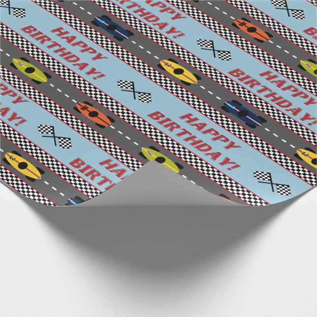 Papier Cadeau Papier d'emballage d'anniversaire de courses (Coin)