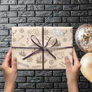 Papier Cadeau Papier d'emballage d'anniversaire de l'expédition 