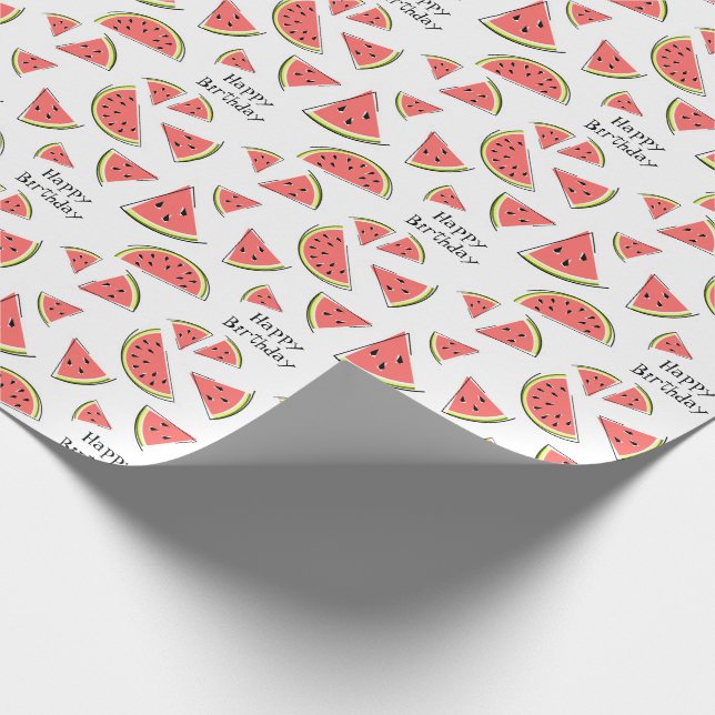 Papier Cadeau Papier d'emballage d'anniversaire Watermelon Multi (Coin)