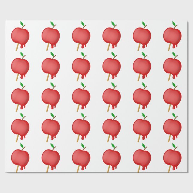 Papier Cadeau Papier d'emballage d'Apple de sucrerie (Couture)