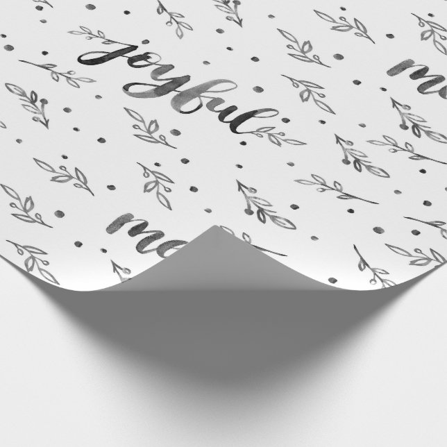 Papier Cadeau Papier d'emballage d'aquarelle joyeuse (Coin)