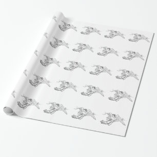Papier Cadeau Papier d'emballage d'art vintage d'ange