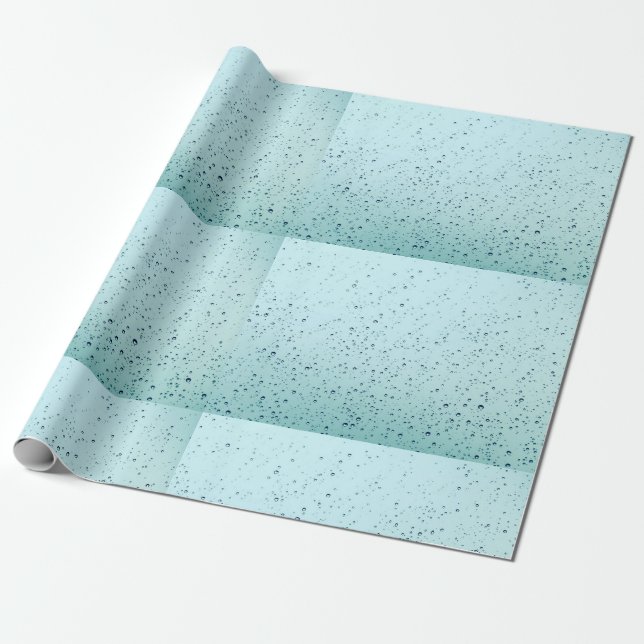 Papier Cadeau Papier d'emballage de baisse de pluie (Déroulé)