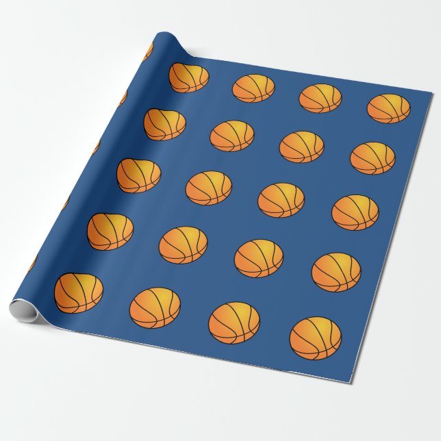 Papier Cadeau Papier d'emballage de basket-ball (Déroulé)