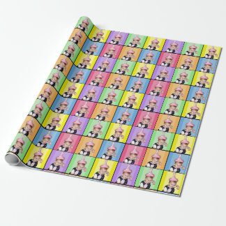 Papier Cadeau Papier d'emballage de bébé grincheux drôle