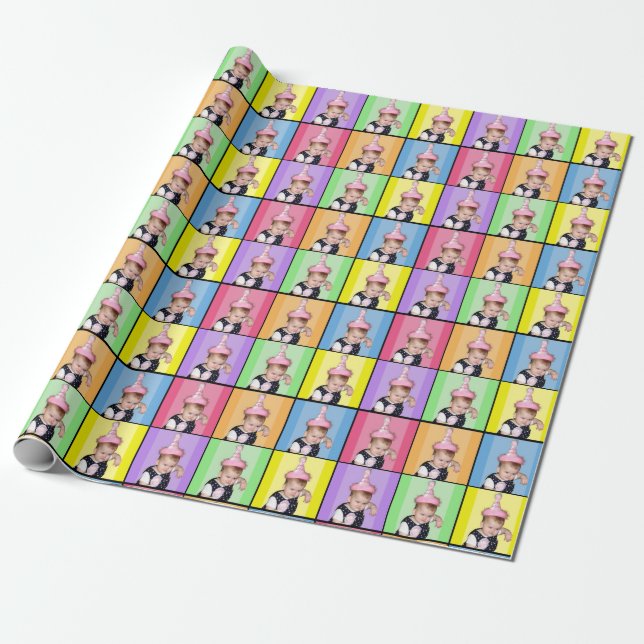 Papier Cadeau Papier d'emballage de bébé grincheux drôle (Déroulé)
