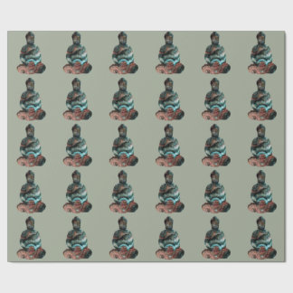 Papier Cadeau Papier d'emballage de Bouddha de pierre gemme