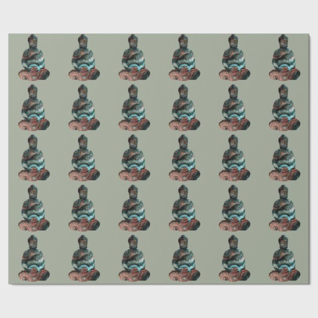 Papier Cadeau Papier d'emballage de Bouddha de pierre gemme (Couture)