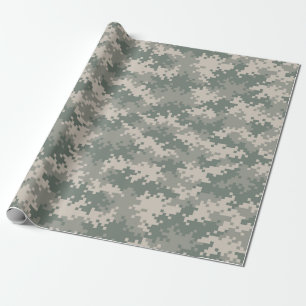 Papier Cadeau Papier d'emballage de camouflage de Digitals
