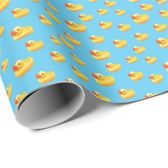 Papier Cadeau Papier d'emballage de canard de baignoire (Coin rond)