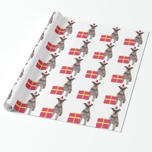 Papier Cadeau Papier d'emballage de casquette de Père Noël de (Déroulé)