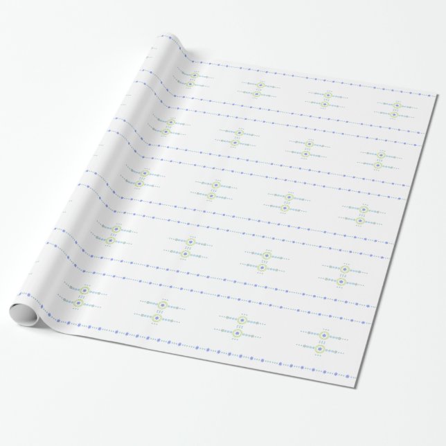 Papier Cadeau Papier d'emballage de Chanukah (Déroulé)