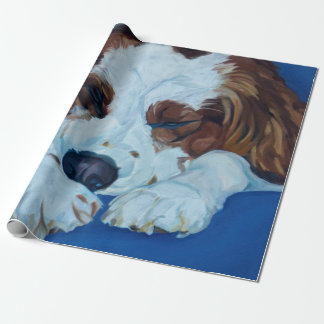 Papier Cadeau Papier d'emballage de chien de cocker