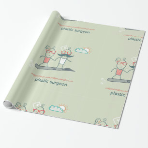Papier Cadeau Papier d'emballage de chirurgien plasticien