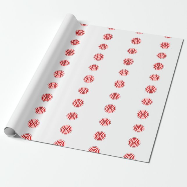 Papier Cadeau Papier d'emballage de cible (Déroulé)