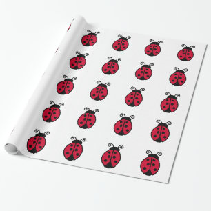 Papier Cadeau Papier d'emballage de coccinelle