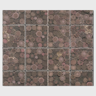 Papier Cadeau Papier d'emballage de corde enroulée abstraite