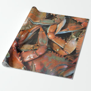 Papier Cadeau Papier d'emballage de crabe