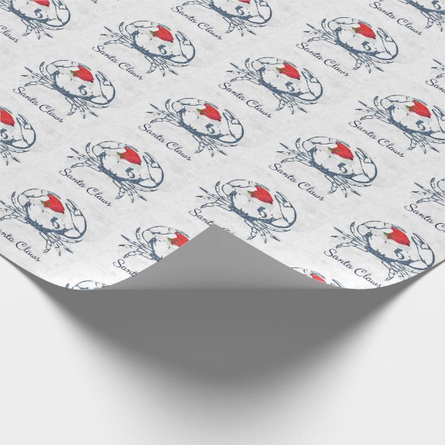 Papier Cadeau Papier d'emballage de crabe de griffes de Père (Coin)