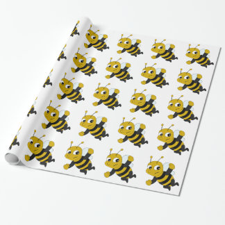 Papier Cadeau Papier d'emballage de dessin animé d'abeille
