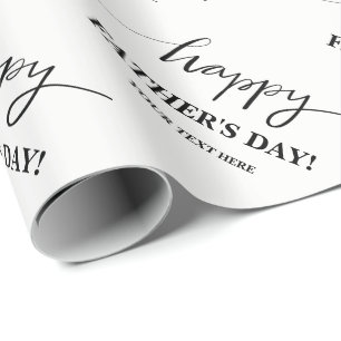 Papier Cadeau Papier d'emballage de fête des pères heureuse