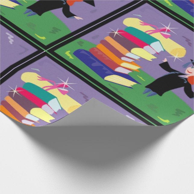 Papier Cadeau Papier d'emballage de fille licenciée (Coin)