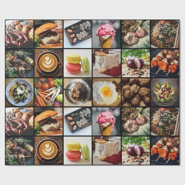Papier Cadeau Papier d'emballage de fin gourmet (Plat)