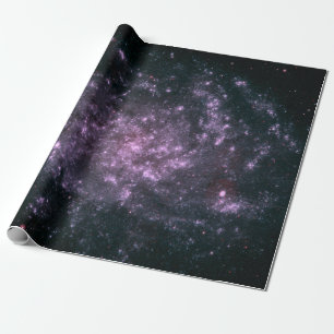 Papier Cadeau Papier d'emballage de galaxie pourpre